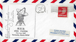 USA 1975, Station NASA De Fairbanks, Alaska Conquète Spatiale, Espace, Radiotélescope Astronautique - América Del Norte