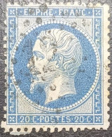 N°22. Oblitéré étoile De Paris N°12 - 1862 Napoléon III