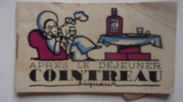 APRES LE DEJEUNER DINER COINTREAU  LIQUEUR CARNET NOTE - Advertising