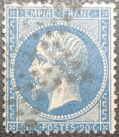 N°22. Variété (plus Petit). Oblitéré étoile De Paris - 1862 Napoléon III