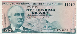 Iceland 100 Kronur, P-40 (L.1957) - UNC - IJsland