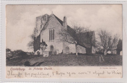 UK - Canterbury St Nicholas Church -  VG  Canterburyduplex Postmark 1903 - Canterbury