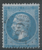 Lot N°77002   N°22, Oblitéré GC 1329 Le Dorat, Haute-Vienne (81), Indice 3 - 1862 Napoléon III