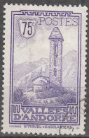 Andorre Français 1932 Michel 37 O Cote (2008) 10.00 € Chapelle De Saint-Miguel D'Engolasters Cachet Rond - Gebruikt