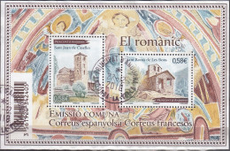 Andorre Français 2010 Michel Bloc Feuillet 5 O Cote (2010) 2.40 € Eglises Cachet Rond - Blocks & Kleinbögen