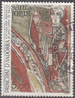 Andorre Français 1984 Michel 355 O Cote (2008) 2.00 € Peinture Pré-romane De Sant Cerni De Nagol Cachet Rond - Used Stamps