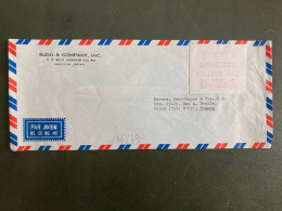 LETTRE Par Avion Pour La FRANCE VIGNETTE PAID NAGOYA-HIGASHI 000,100 D De OCT 16 1962 + SUDO & COMPANY - Covers & Documents