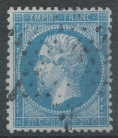 Lot N°77016   N°22, Oblitéré étoile Muette De PARIS - 1862 Napoléon III