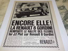 ANCIENNE PUBLICITE ENCORE ELLE  R8  RENAULT 1967 - Autres & Non Classés