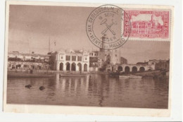 Carte Maximum ALGERIE N° Yvert 140 (Alger - Amirauté) Obl Sp MENTE ET MALLEO-GEOLOGORUM-16/SEPT/59 - Cartoline Maximum