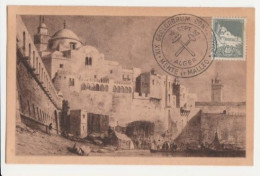 Carte Maximum ALGERIE N° Yvert 172 (Alger - Mosquée) Obl Sp Ill MENTE ET MALLEO-GEOLOGORUM-16/SEPT/52 - Cartoline Maximum