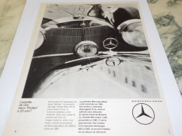 ANCIENNE PUBLICITE LEQUELLE DE CES 2 ETOILES VOITURE MERCEDES BENZ  1965 - Voitures