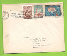 ARGENTINA - 1A ESTAFETA AEREA ARGENTINA A LA ANTARTIDA - A. CARGO DE LA AVIACION NAVAL. 1973 - Covers & Documents