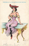 Jugendstil * CPA Illustrateur Art Nouveau * Demoiselle à La Recherche D'une Position * Prostitution Prostituée Curiosa ? - 1900-1949