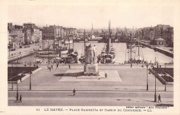 FRANCE - 76 - LE HAVRE - Place Gambetta Et Bassin Du Commerce - LL - Carte Postale Ancienne - Non Classés