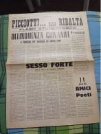 PICCCIOTTI ALLA RIBALTA- PALERMO- NUMERO UNICO 20 OTTOBRE 1961 - Premières éditions