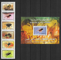 Yemen 2004 MiNr. 295 - 301 (Block 42) Republik Jemen Endemic Spiders 6v + S/sh MNH** 12.00 € - Araignées