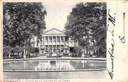 BELGIQUE - BRUXELLES - Palais De La Nation Et Le Parc - Carte Postale Ancienne - Otros & Sin Clasificación