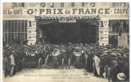 92      COURBEVOIE  RECEPTION  AUX USINE DELAGE  DE L' EQUIPE  VICTORIEUSE DANS LE GRAND PRIX DE FRANCE 1913 - Courbevoie