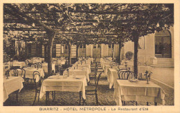FRANCE - 64 - BIARRITZ - HOTEL METROPOLE - Le Restaurant D'Eté - Carte Postale Ancienne - Biarritz