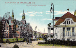 BELGIQUE - BRUXELLES - Le Restaurant Allemand - Exposition De 1910 - Carte Postale Ancienne - Otros & Sin Clasificación