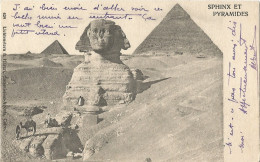 EGYPT - CAIRE - SPHYNX ET PYRAMIDES - ED. LICHTENSTERN REF #429 -1905 - Sphynx