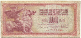 YUGOSLAVIA - 100 Dinara - 12/08/1978 - P 90.a - Serie AA - Sign. 10 - Yougoslavie