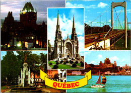 Canada Quebec Multi View Showing Chateau Frontenac And More 1987 - Québec - La Cité