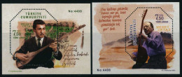 Türkiye 2022 Mi BL 221-222 MNH Neşet Ertaş, Turkish Musician, Folk Poet | Music - Musique