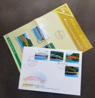 Taiwan Bridges (IV) 2010 Building Architecture Tourist Bridge (stamp FDC) *rare - Storia Postale