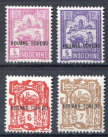Réf 72 < -- KOUANG TCHEOU < N° 80 à 83 * < 4 Valeurs Neuf Charnière - MH * - Unused Stamps