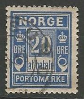 NORVEGE / TAXE N° 5 OBLITERE - Usados