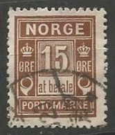 NORVEGE / TAXE N° 4 OBLITERE - Used Stamps