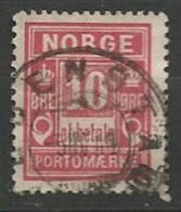 NORVEGE / TAXE N° 3 OBLITERE - Used Stamps