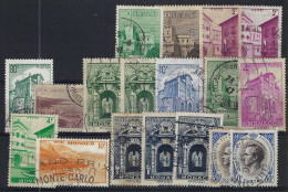 MONACO Ca.1940-50: Lot D' Obl. - Gebruikt