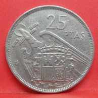 25 Pesetas 1957 étoile 58 - SUP - Pièce Monnaie Espagne - Article N°2428 - 25 Pesetas