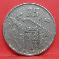25 Pesetas 1957 étoile 59 - TB - Pièce Monnaie Espagne - Article N°2429 - 25 Peseta