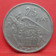 25 Pesetas 1957 étoile 59 - TB - Pièce Monnaie Espagne - Article N°2429 - 25 Pesetas