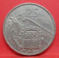 25 Pesetas 1957 étoile 66 - TTB - Pièce Monnaie Espagne - Article N°2437 - 25 Peseta