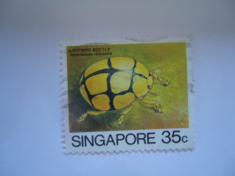 SINGAPORE  USED  STAMPS  INSECTS BEES - Abeilles