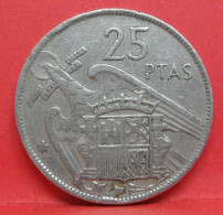 25 Pesetas 1957 étoile 68 - TB - Pièce Monnaie Espagne - Article N°2438 - 25 Peseta