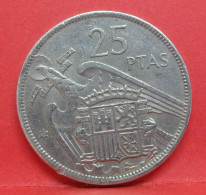 25 Pesetas 1957 étoile 72 - TTB - Pièce Monnaie Espagne - Article N°2443 - 25 Pesetas