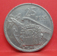 25 Pesetas 1957 étoile 72 - SUP - Pièce Monnaie Espagne - Article N°2444 - 25 Peseta