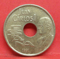 25 Pesetas 1991 - SUP - Pièce Monnaie Espagne - Article N°2466 - 25 Pesetas