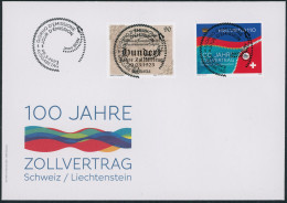 Suisse - 2023 - Zollvertrag - Ersttagsbrief FDC ET - Ersttag Voll Stempel - Brieven En Documenten