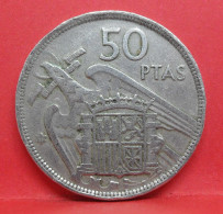 50 Pesetas 1957 étoile 59 - TB - Pièce Monnaie Espagne - Article N°2481 - 50 Pesetas