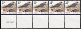 R89**(2792) - Grive Litorne / Kramsvogel - Gomme Jaunâtre / Geelachtige Gom (P5b) - BELGIQUE / BELGIË / BELGIEN  - Buzin - Coil Stamps