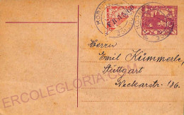 Ad5883 - CZECHOSLOVAKIA  - Postal History -  Bisected Stamp On STATIONERY CARD - Cartes Postales