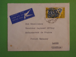 BV10 AFRIQUE DU SUD  BELLE LETTRE CONGRES   1972  FRENCH AMBASSY A LAGOS +AFF. INTERESSANT+ - Brieven En Documenten