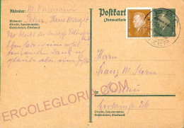 Ad5888 - CZECHOSLOVAKIA Germany - Postal History - STATIONERY CARD From PEC 1938 - Cartes Postales